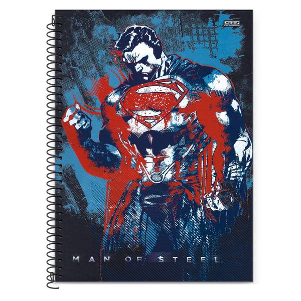 Caderno Superman Man of Steel Logo Filme 1 Matéria