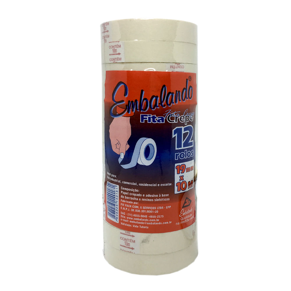 Fita-Adesiva-Crepe-19mm-x-10m-PT-12---Embalando Fita-Adesiva-Crepe-19mm-x-10m-PT-12---Embalando
