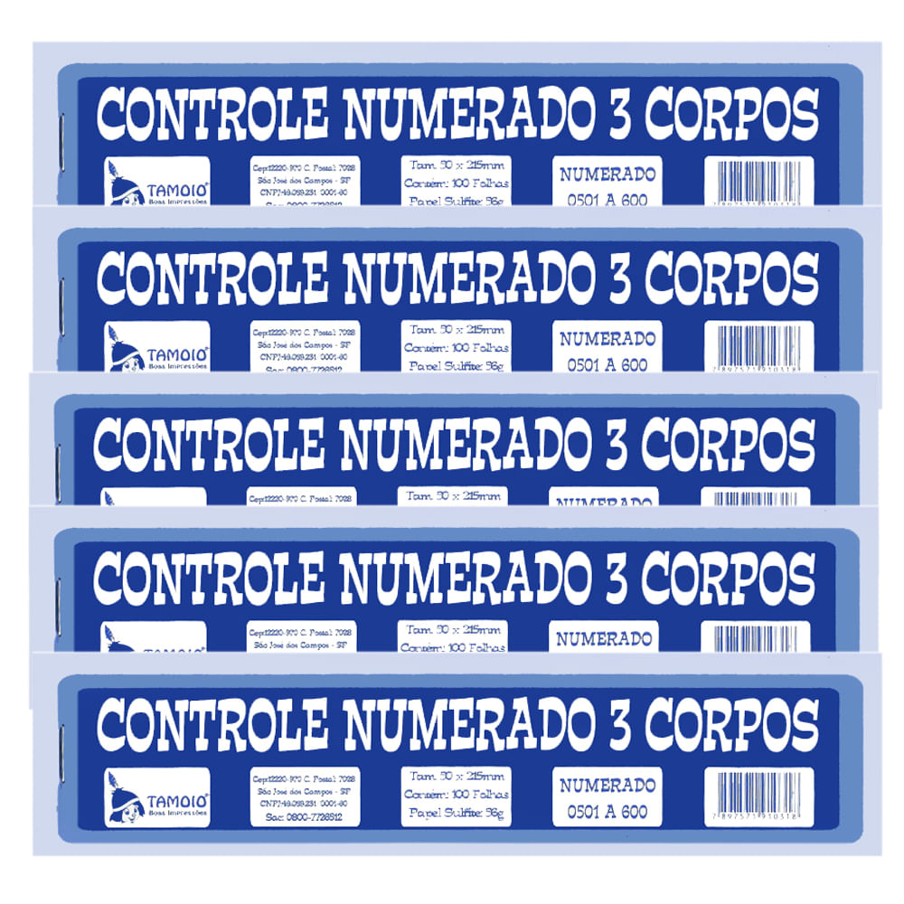 Controle-Numerado-3-Corpos-com-100-Folhas-PT-10---Tamoio Controle-Numerado-3-Corpos-com-100-Folhas-PT-10---Tamoio