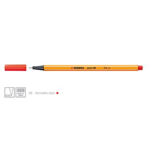 Caneta-Point-88-Cor-48-Vermelho-Claro---Stabillo