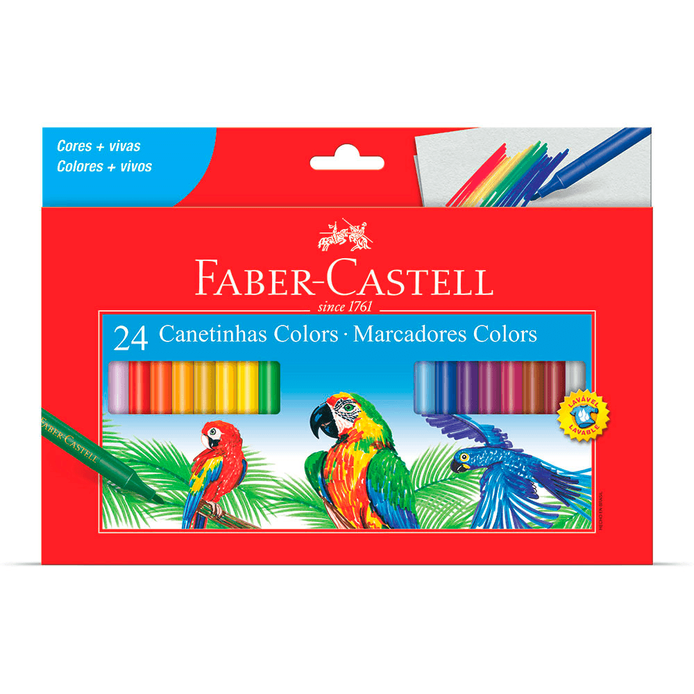 caneta-hidrografica-24-cores-faber-castell caneta-hidrografica-24-cores-faber-castell