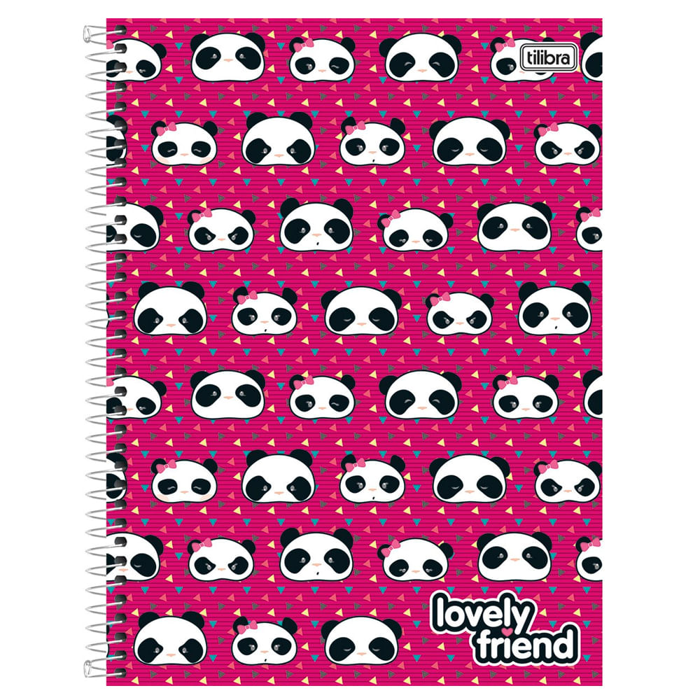 Caderno Cartografia & Desenho Panda Lovely Friend - Tilibra