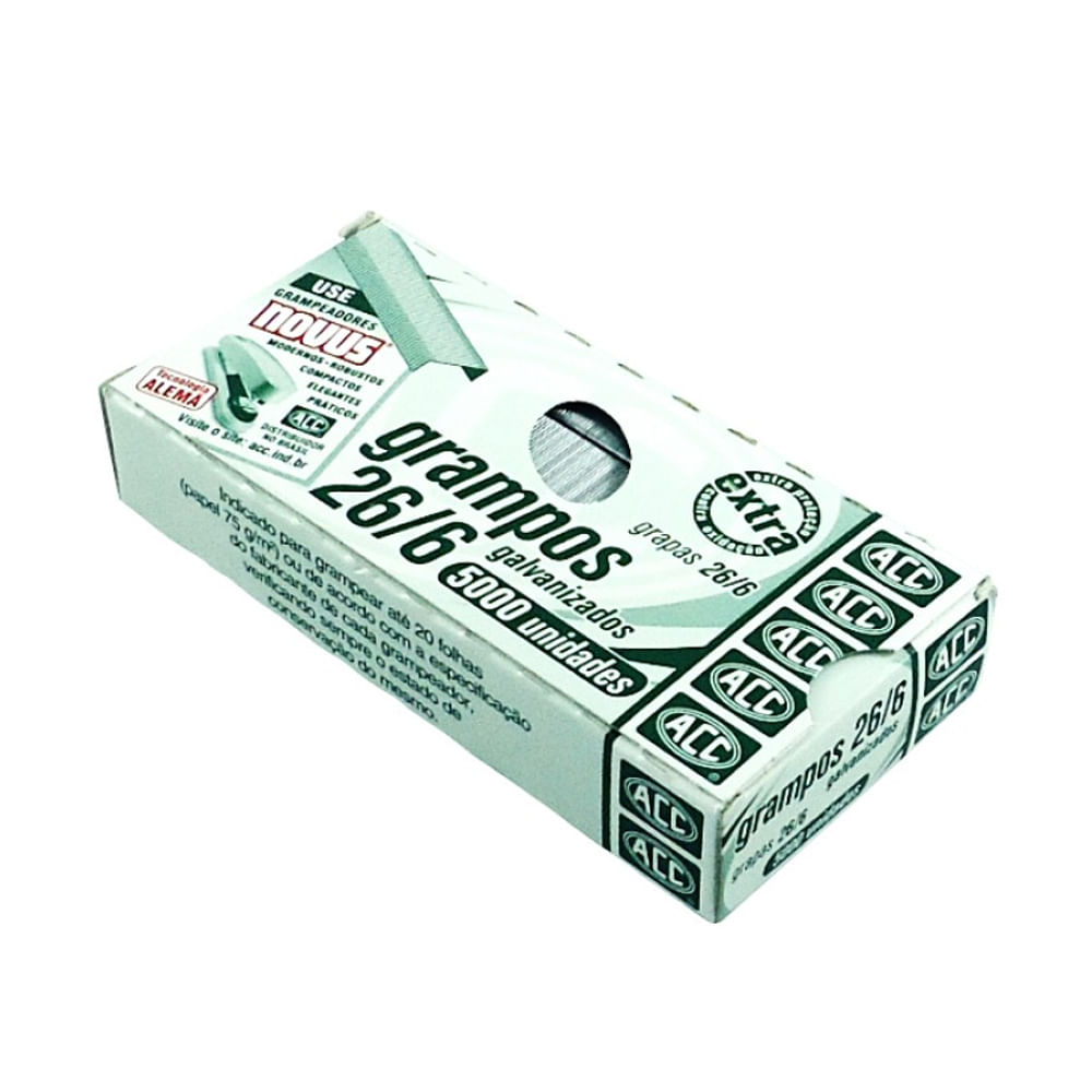 grampo-grampeador-26-6-galvanizado-acc grampo-grampeador-26-6-galvanizado-acc