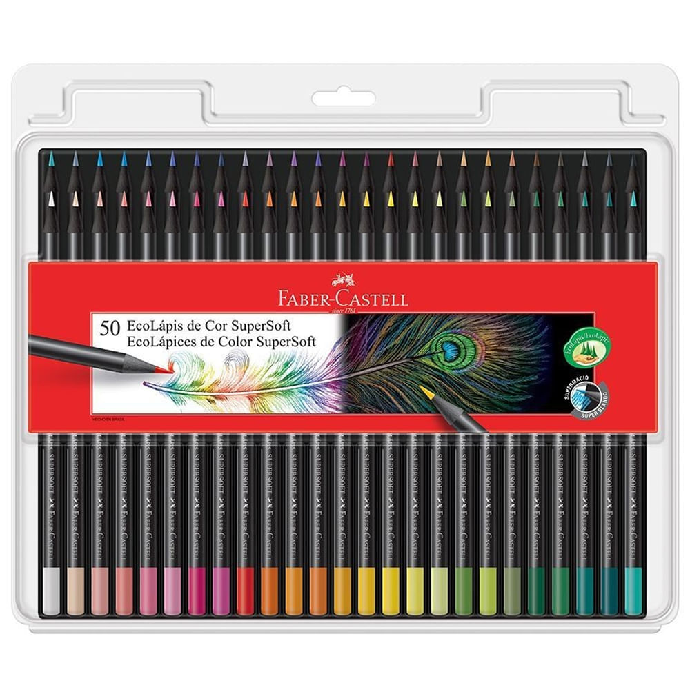 ecolapis-de-cor-supersoft-50-cores-faber-castell ecolapis-de-cor-supersoft-50-cores-faber-castell
