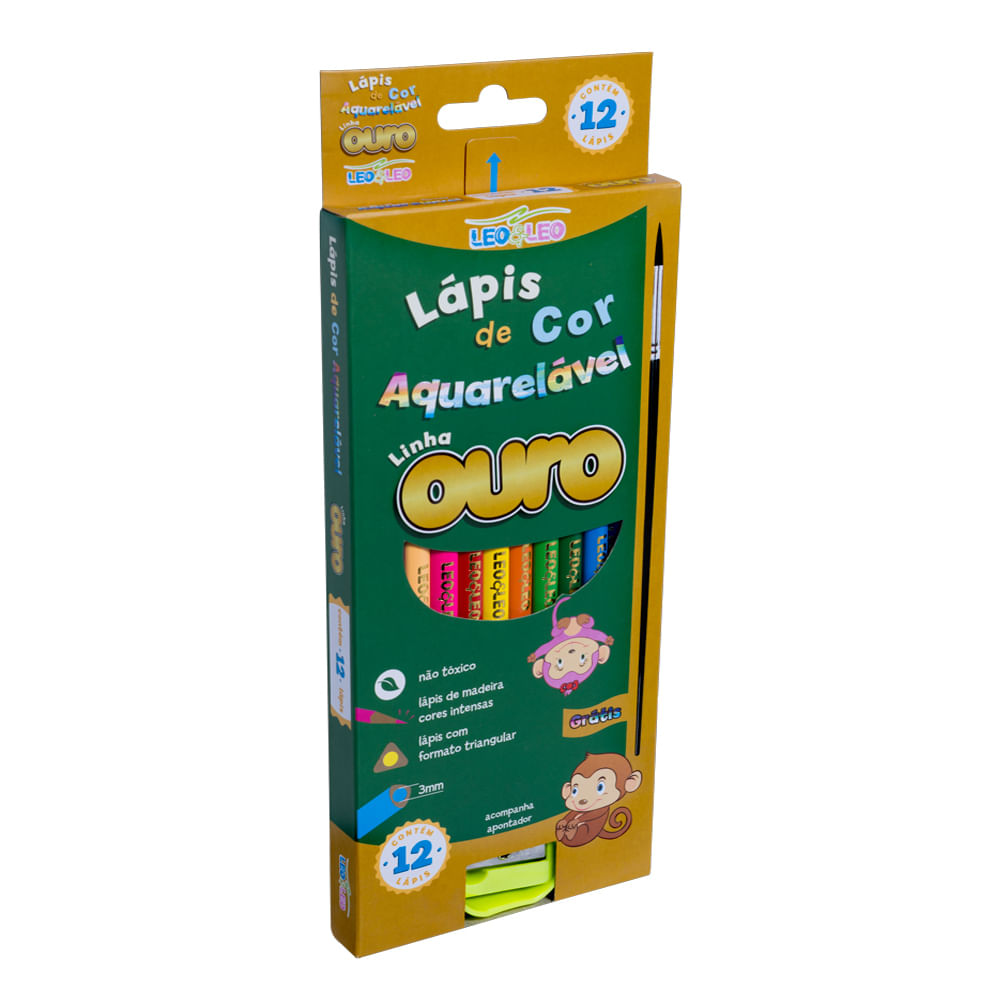 lapis-de-cor-ouro-aquarelavel-estojo-com-12-cores-leo-e-leo lapis-de-cor-ouro-aquarelavel-estojo-com-12-cores-leo-e-leo