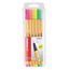 estojo-caneta-point-88-neon-com-6-cores-stabilo estojo-caneta-point-88-neon-com-6-cores-stabilo