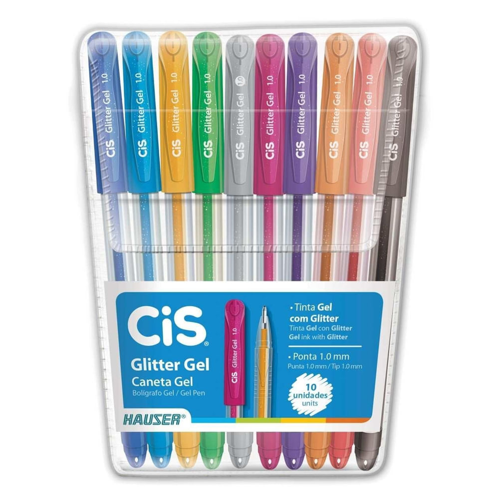 caneta-glitter-gel-10-cores-cis