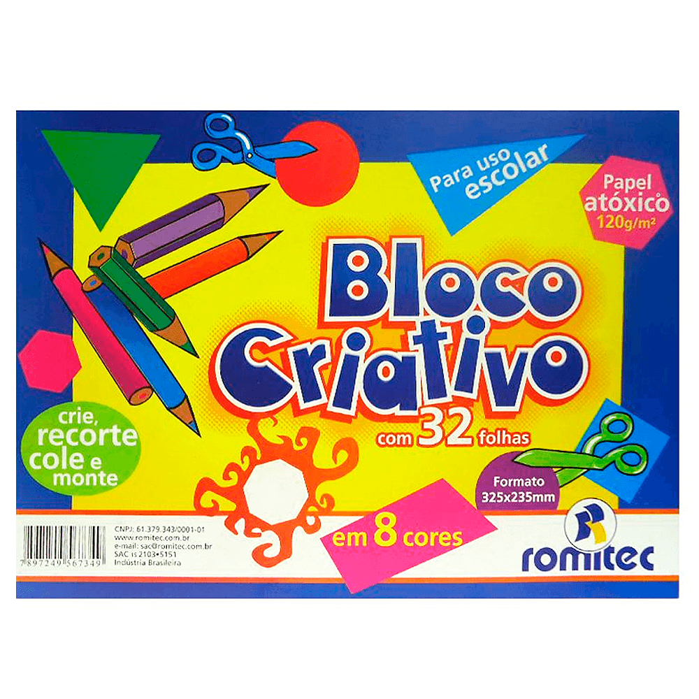 Bloco-Criativo-120g-32-Folhas---Romitec