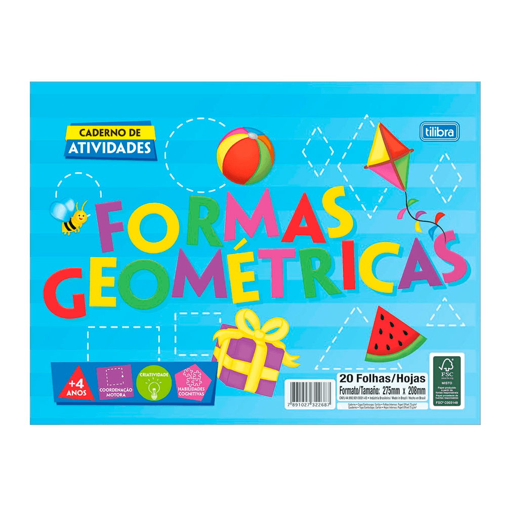 Caderno-de-Atividades-Formas-Geometricas-Academie-20-Folhas----Tilibra Caderno-de-Atividades-Formas-Geometricas-Academie-20-Folhas----Tilibra