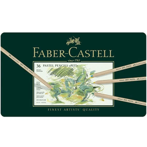 Lapis-de-Cor-Pastel-Seco-Pitt-Estojo-Metalico-com-36-cores---Faber-Castell