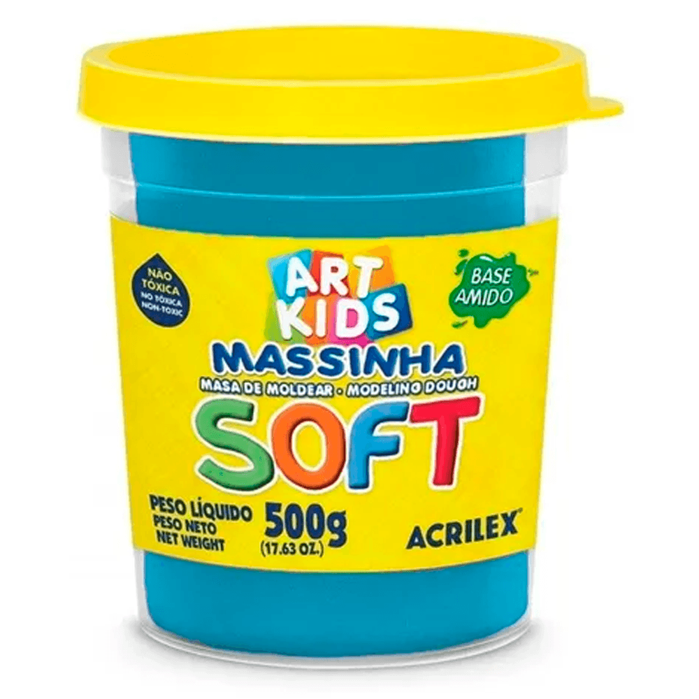 Massa-de-Modelar-Soft-Art-Kids-Acrilex-Azul Massa-de-Modelar-Soft-Art-Kids-Acrilex-Azul
