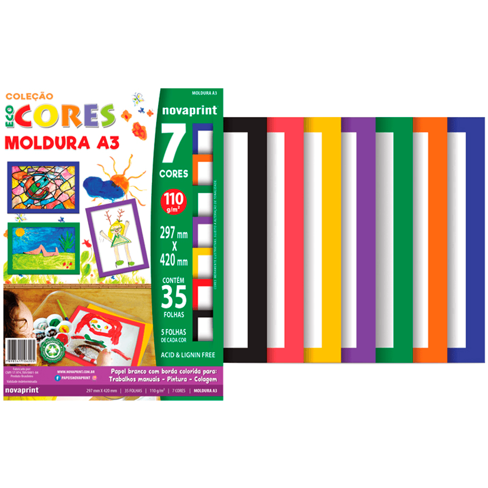 Eco-Cores-Moldura-A3-Novaprint Eco-Cores-Moldura-A3-Novaprint