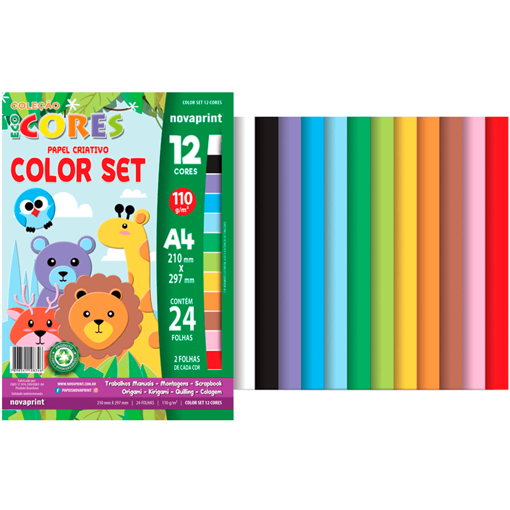 Papel-Criativo-Color-Set-Novaprint Papel-Criativo-Color-Set-Novaprint