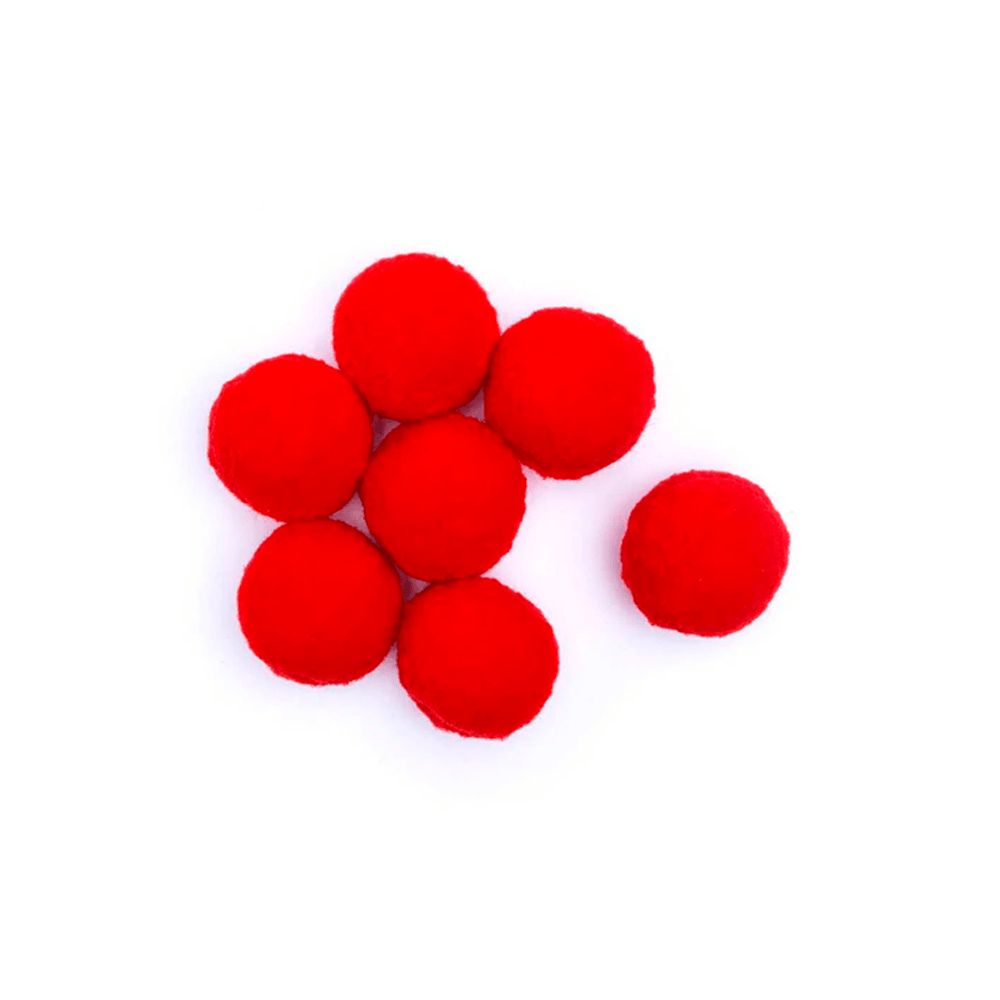 Pompom-Solto-10mm-com-100-Luli---Cor-07-Vermelho