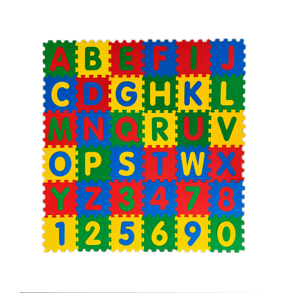 Tapete-de-EVA-Alfa-Numerico-com-36-Pecas---Gato Tapete-de-EVA-Alfa-Numerico-com-36-Pecas---Gato