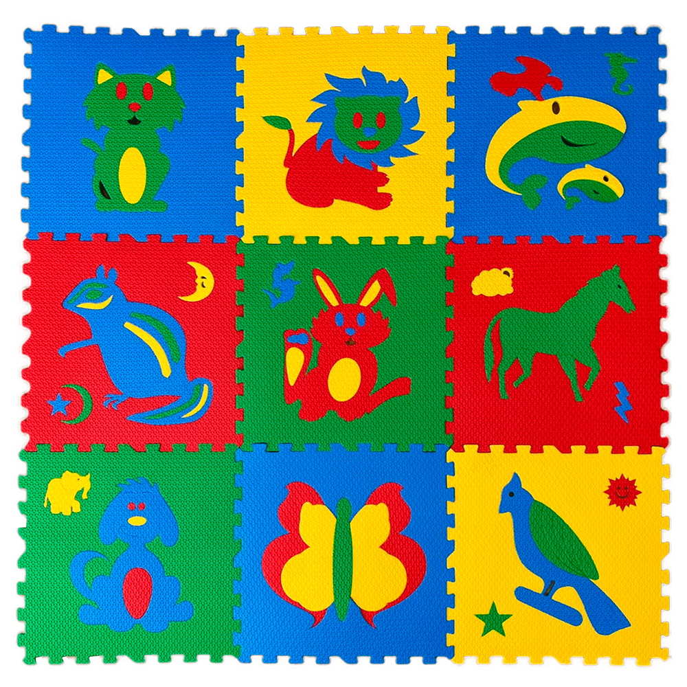 Tapete-de-EVA-Bichos-com-9-Pecas---Gato Tapete-de-EVA-Bichos-com-9-Pecas---Gato