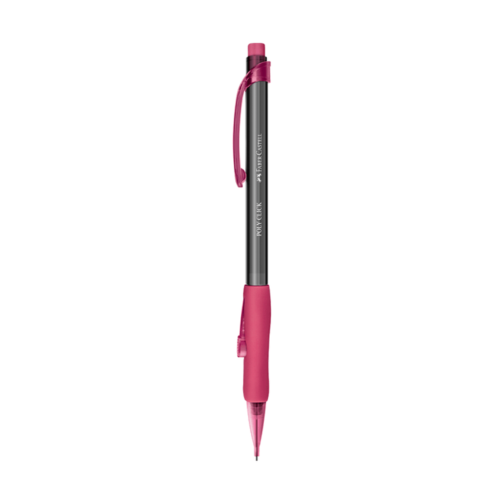 LAPISEIRA-POLY-CLICK-0.5-MM-ROSA---FABER-CASTELL LAPISEIRA-POLY-CLICK-0.5-MM-ROSA---FABER-CASTELL