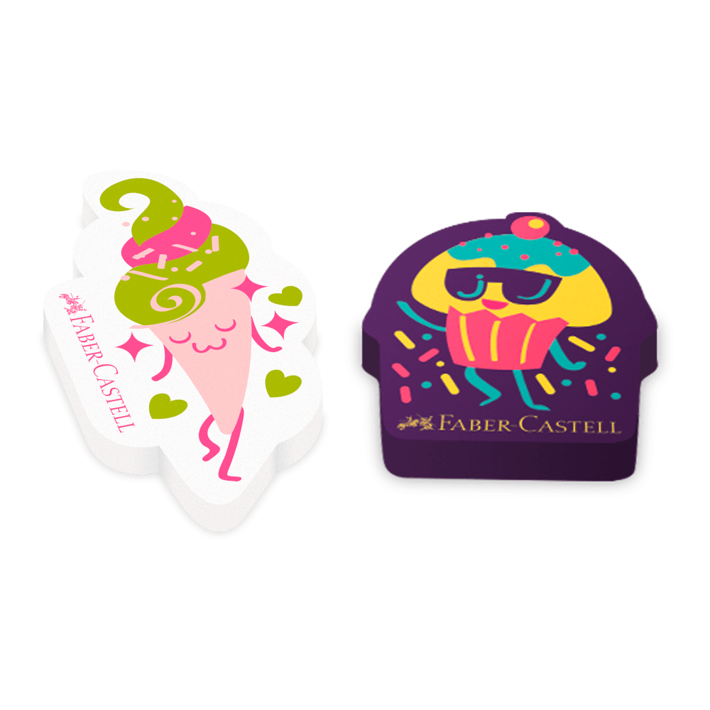 Borracha-Candy-Party-com-2-unidades---Faber-Castell Borracha-Candy-Party-com-2-unidades---Faber-Castell