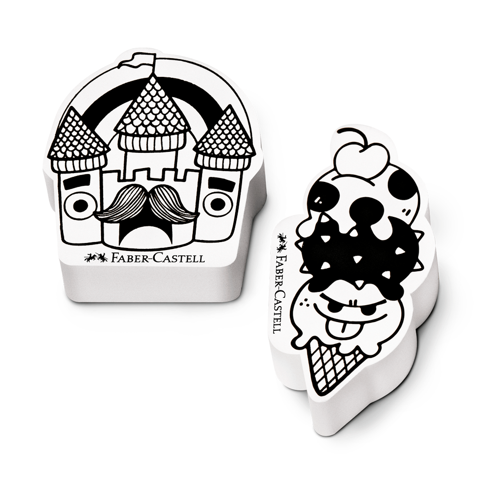 Borracha-Dodle-com-2-unidades---Faber-Castell Borracha-Dodle-com-2-unidades---Faber-Castell