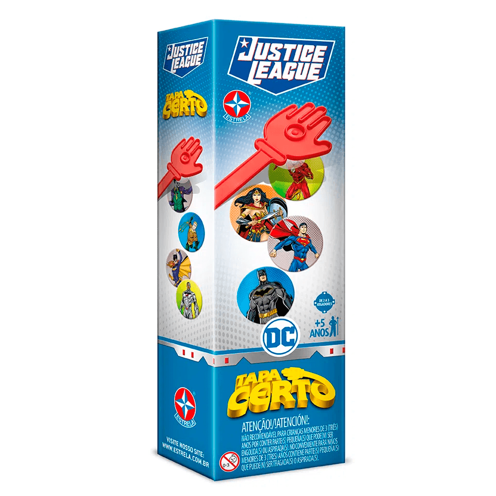 Tapa-Certo-Liga-da-Justica---Estrela Tapa-Certo-Liga-da-Justica---Estrela