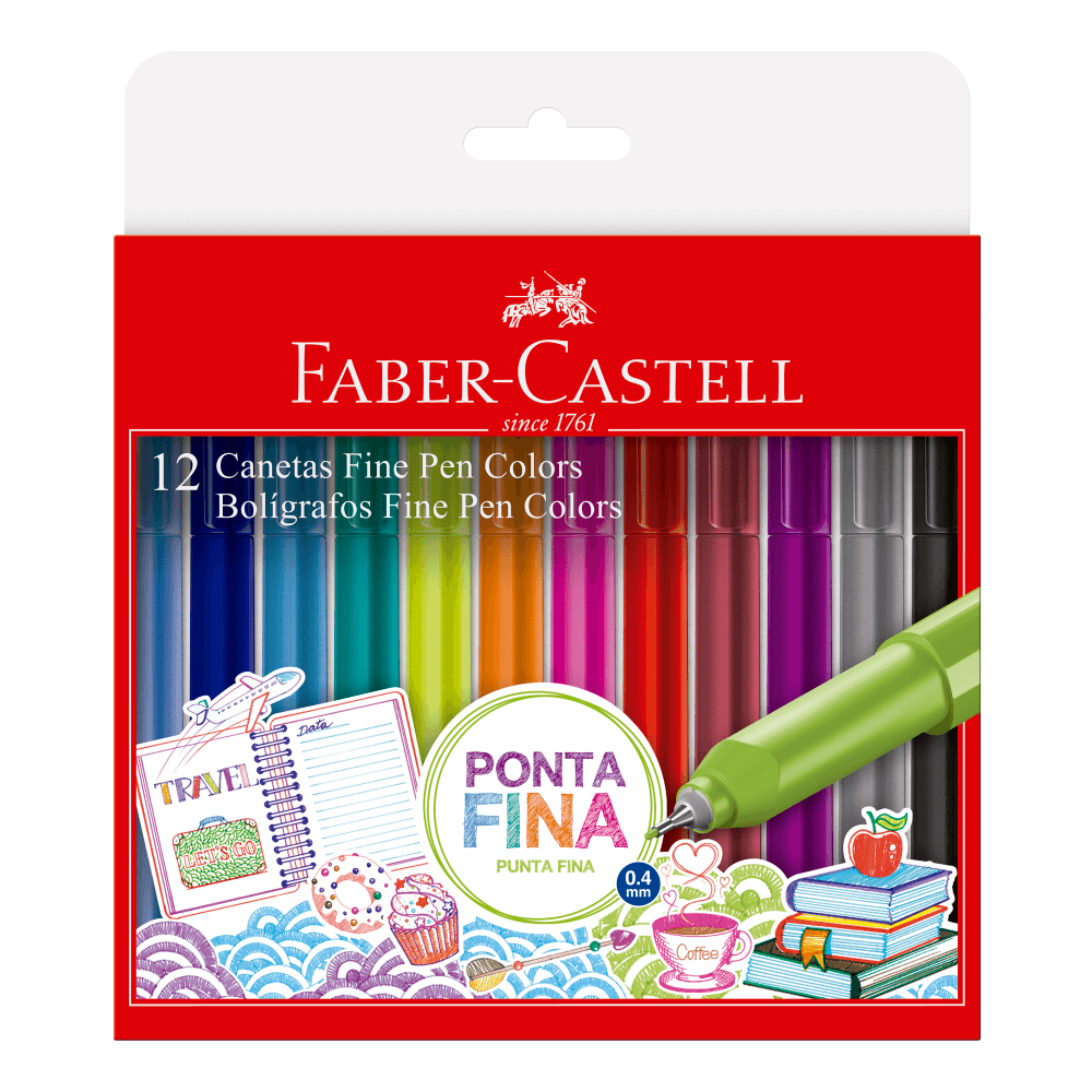 Caneta-Fine-Pen-Colors-12-Cores-Modelo-2---Faber-Castell