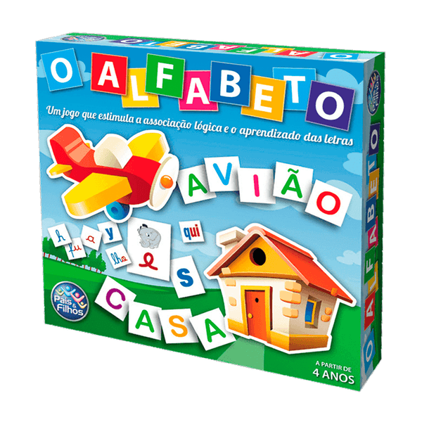 Jogo Educativo 2 Em 1 Alfabeto Em Madeira - Pais & Filhos
