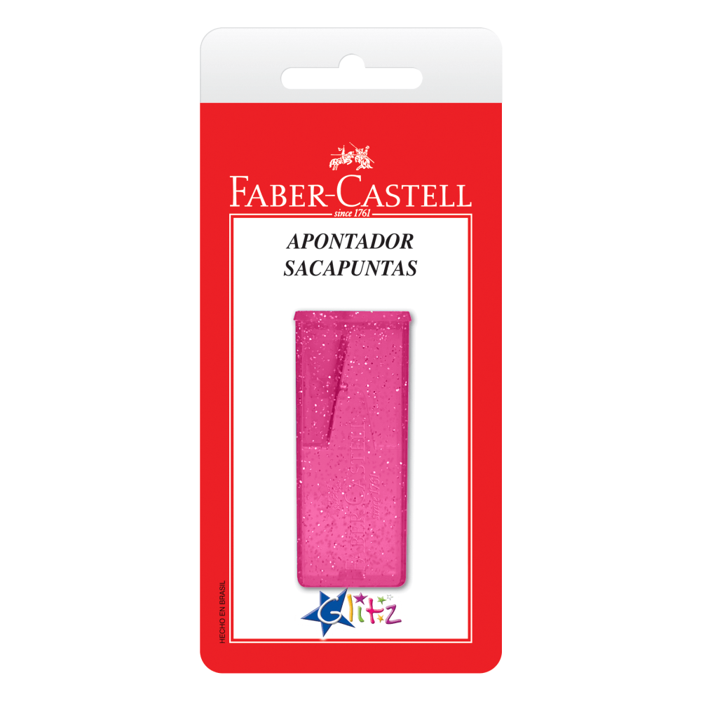Apontador-com-Deposito-Glitz-Rosa---Faber-Castell Apontador-com-Deposito-Glitz-Rosa---Faber-Castell