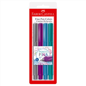 Caneta-Fine-Pen-com-4-Cores-Escuras---Faber-Castell