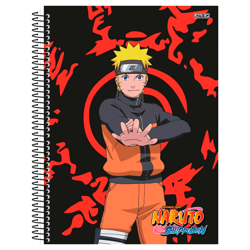 Caderno Naruto/Dragon Ball Brochurão 80 Fls C/4 Kit Completo - Tem