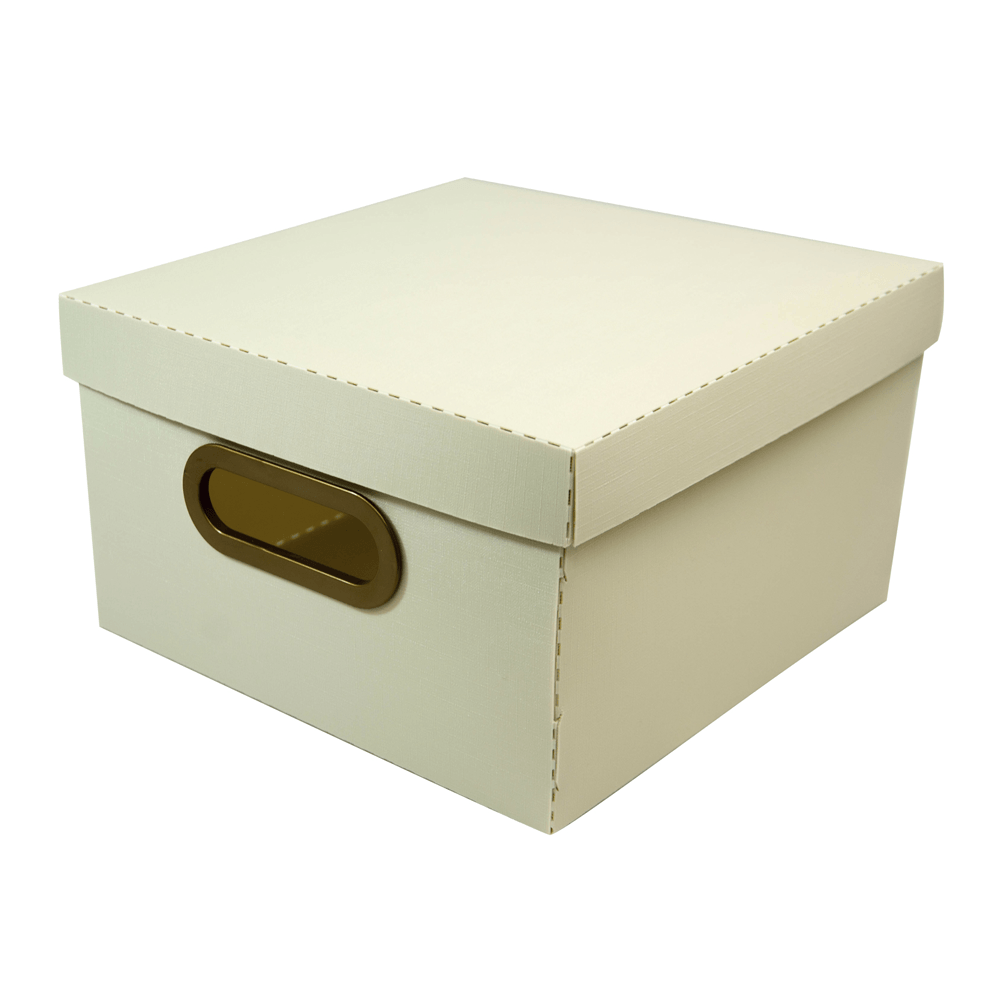 CAIXA-ORGANIZADORA-QUADRADA-LINHO-CINZA-PEQUENA---DELLO CAIXA-ORGANIZADORA-QUADRADA-LINHO-CINZA-PEQUENA---DELLO