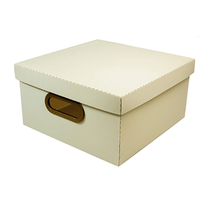 Caixa-Organizadora-Quadrada-Linho-Cinza-Media---Dello