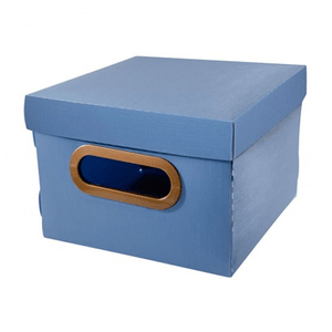 Caixa-Organizadora-Linho-Azul-Claro-Pequena---Dello