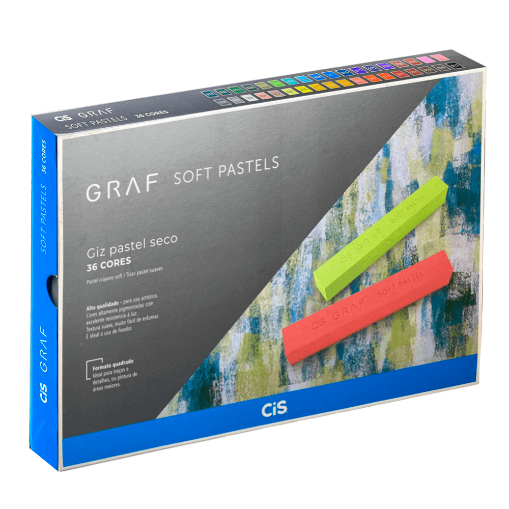 Giz-Pastel-Seco-Graf-Soft-36-Cores---CiS Giz-Pastel-Seco-Graf-Soft-36-Cores---CiS