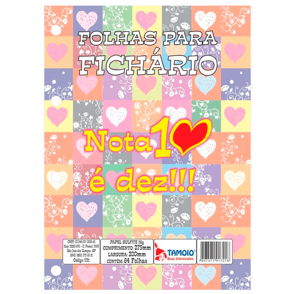 Bloco-para-Fichario-64-Folhas-Nota-10---Tamoio Bloco-para-Fichario-64-Folhas-Nota-10---Tamoio