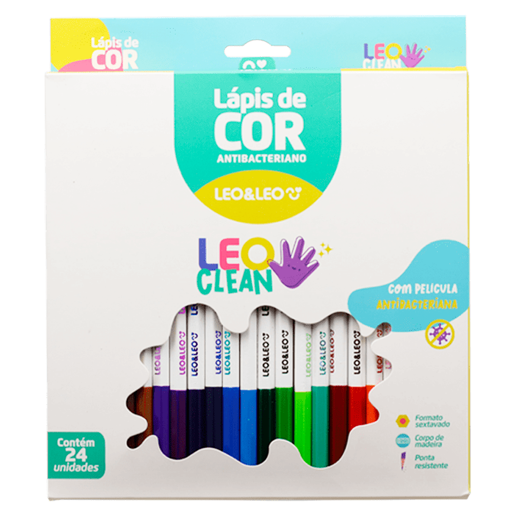 Lapis-de-Cor-Leoclean-Estojo-com-24-Cores---Leo_Leo Lapis-de-Cor-Leoclean-Estojo-com-24-Cores---Leo_Leo