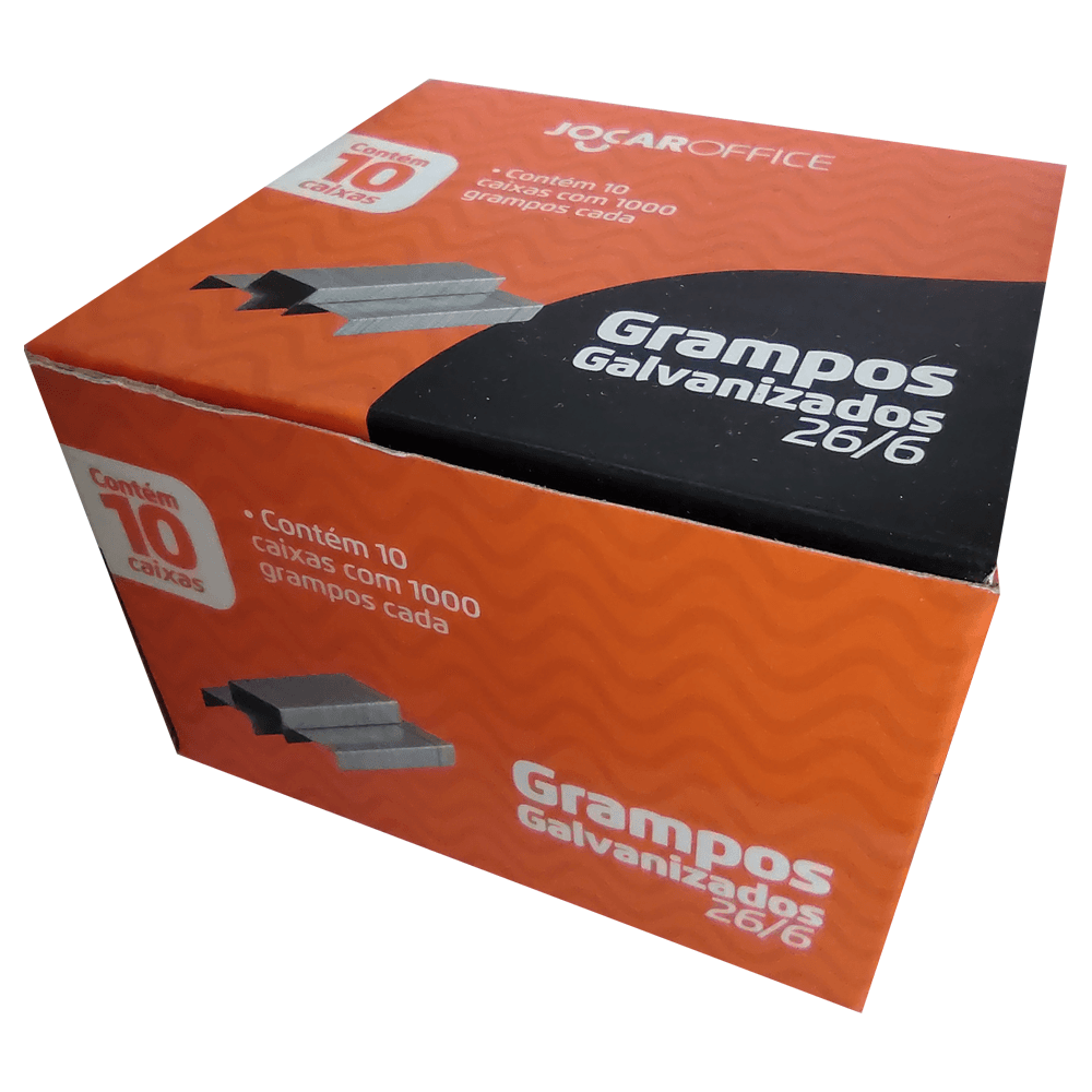 Grampo-Grampeador-266-Galvanizado-Jocar-Office Grampo-Grampeador-266-Galvanizado-Jocar-Office