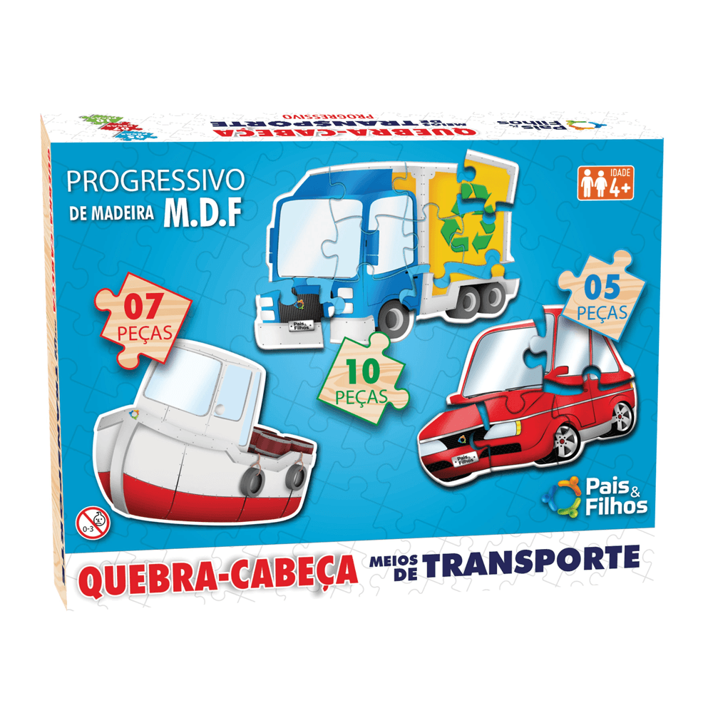 Quebra-Cabeca-Progressivo-de-Madeira---Meios-de-transporte---5710-pecas---Pais-e-Filhos