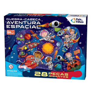 Quebra-Cabeca-Gigante-Aventura-Espacial-28-pcs---Pais-e-Filhos