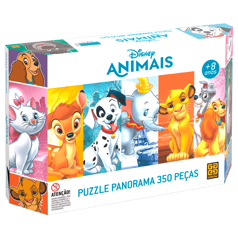 Quebra-Cabeca-Panoramico-350-Pecas-Grow---Disney Quebra-Cabeca-Panoramico-350-Pecas-Grow---Disney