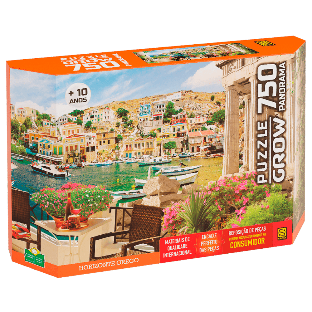 Quebra-Cabeca-Panoramico-750-Pecas-Grow---Horizonte-Grego Quebra-Cabeca-Panoramico-750-Pecas-Grow---Horizonte-Grego