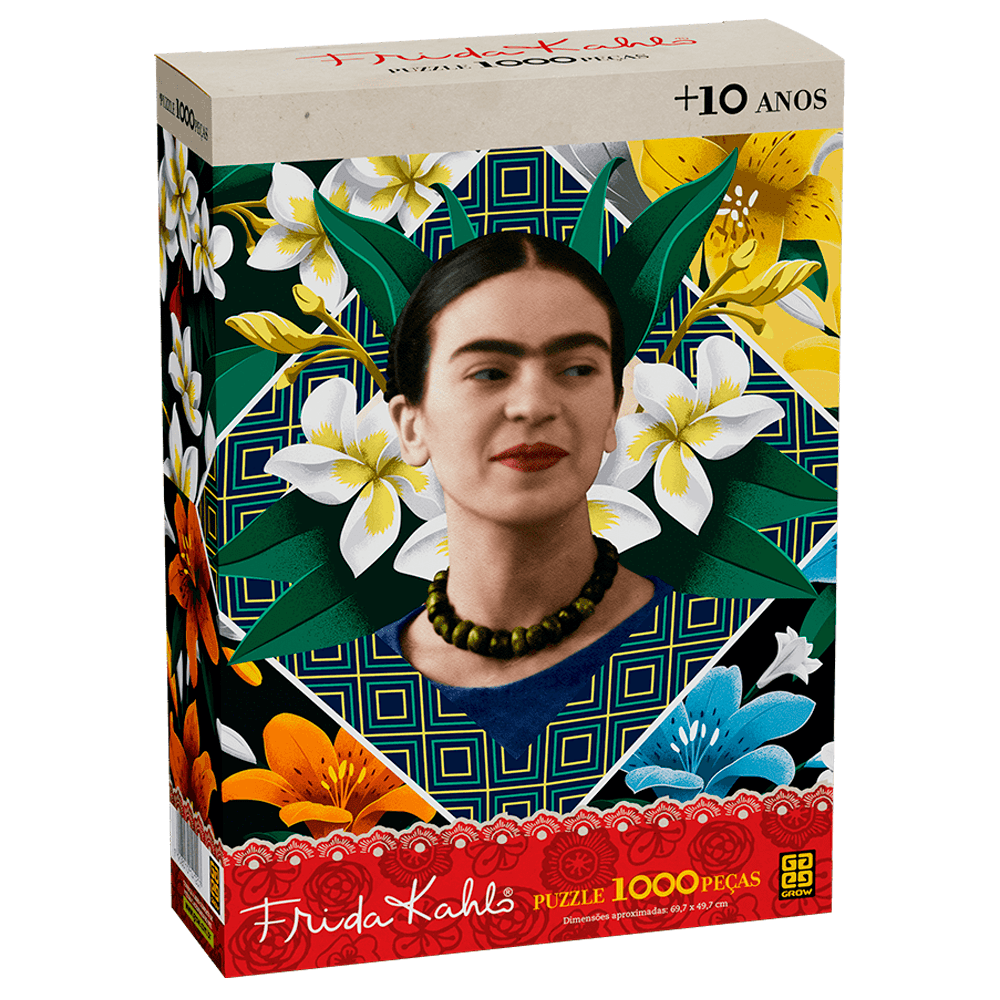 Quebra-Cabeca-1000-Pecas-Grow---Frida-Kahlo