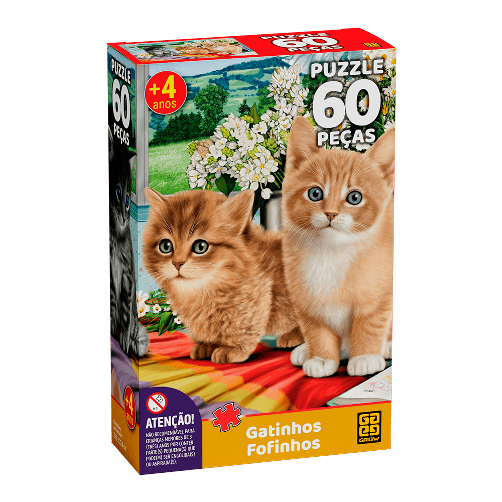 Quebra Cabeça 60 Peças Grow - Super Pets - News Center Online