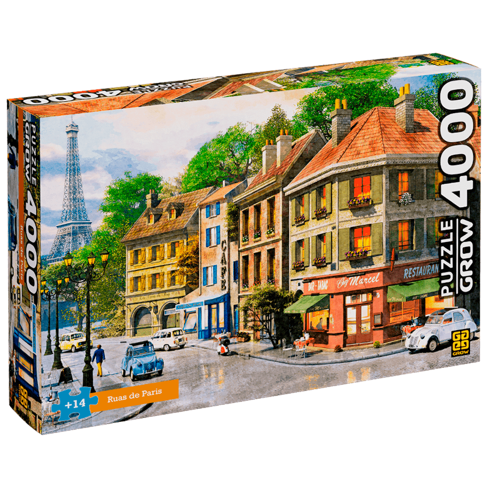 Quebra-Cabeca-4000-Pecas-Grow---Ruas-de-Paris Quebra-Cabeca-4000-Pecas-Grow---Ruas-de-Paris