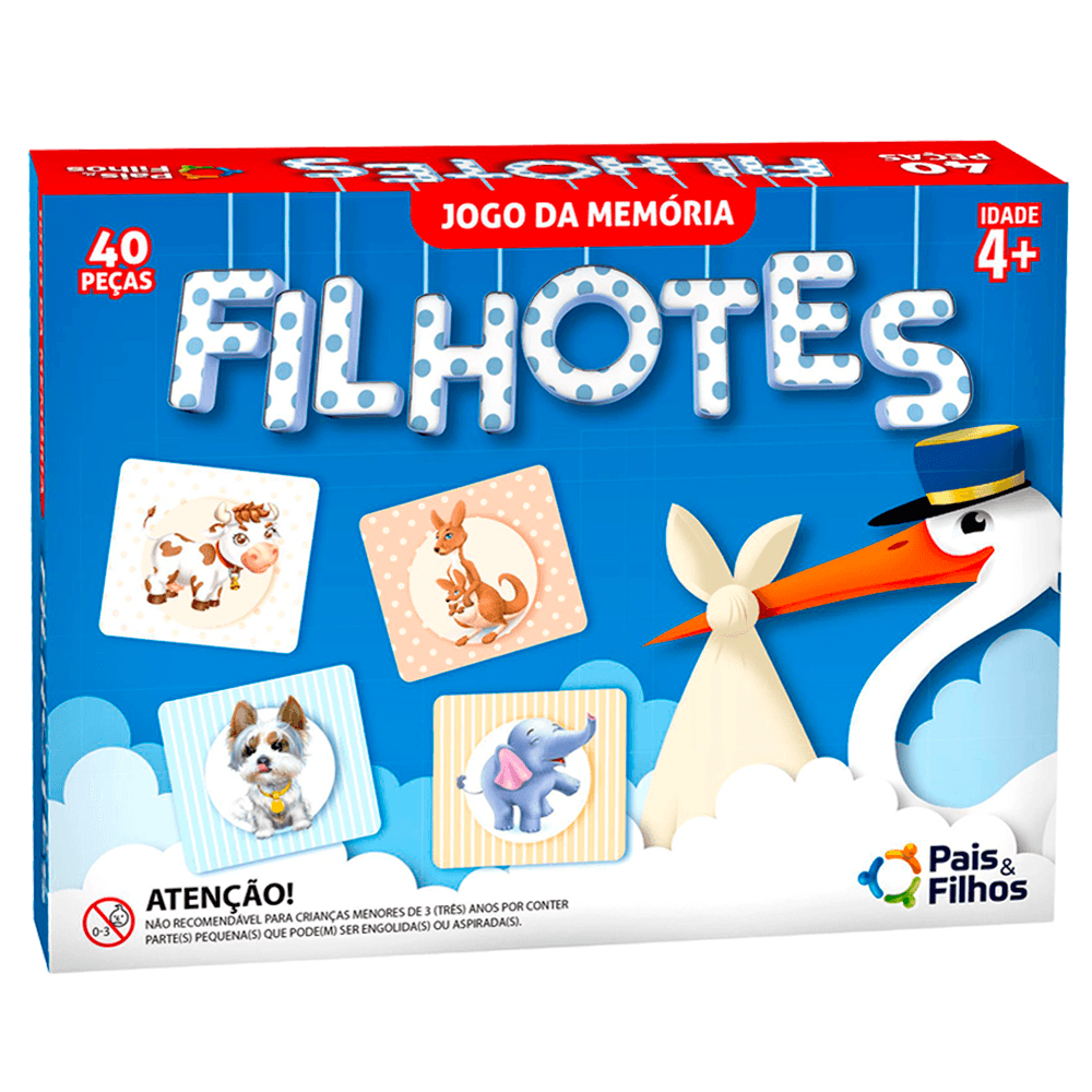 Jogo da Memória Filhotes Pais & Filhos - News Center Online - newscenter