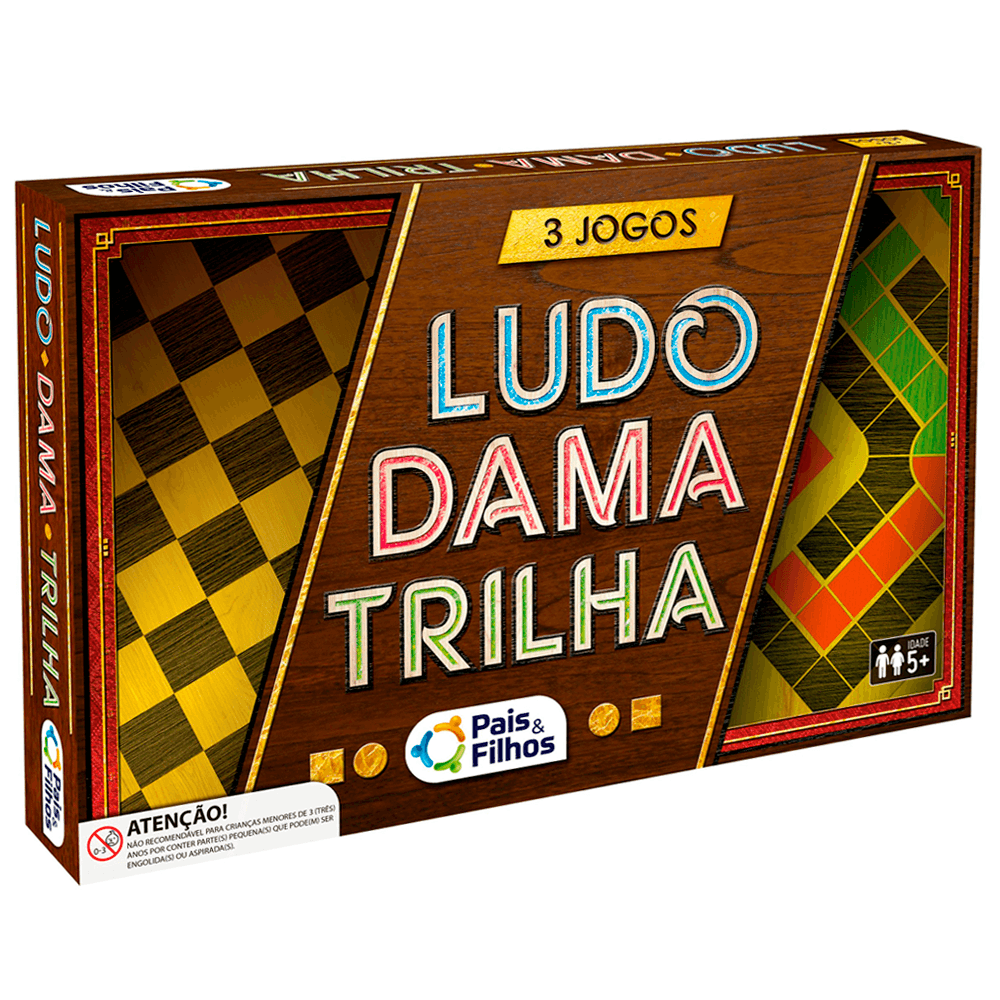 Jogo Tabuleiro Super Ludo Trilha Jogos Clássico de Cartas - Pais