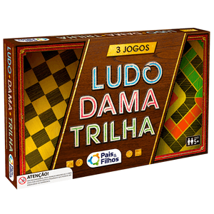 Jogo Educativo De Tabuleiro 4 X1 Xadrez Dama Ludo E Trilha