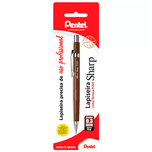 Lapiseira-Sharp-Marrom-0.3mm---Pentel
