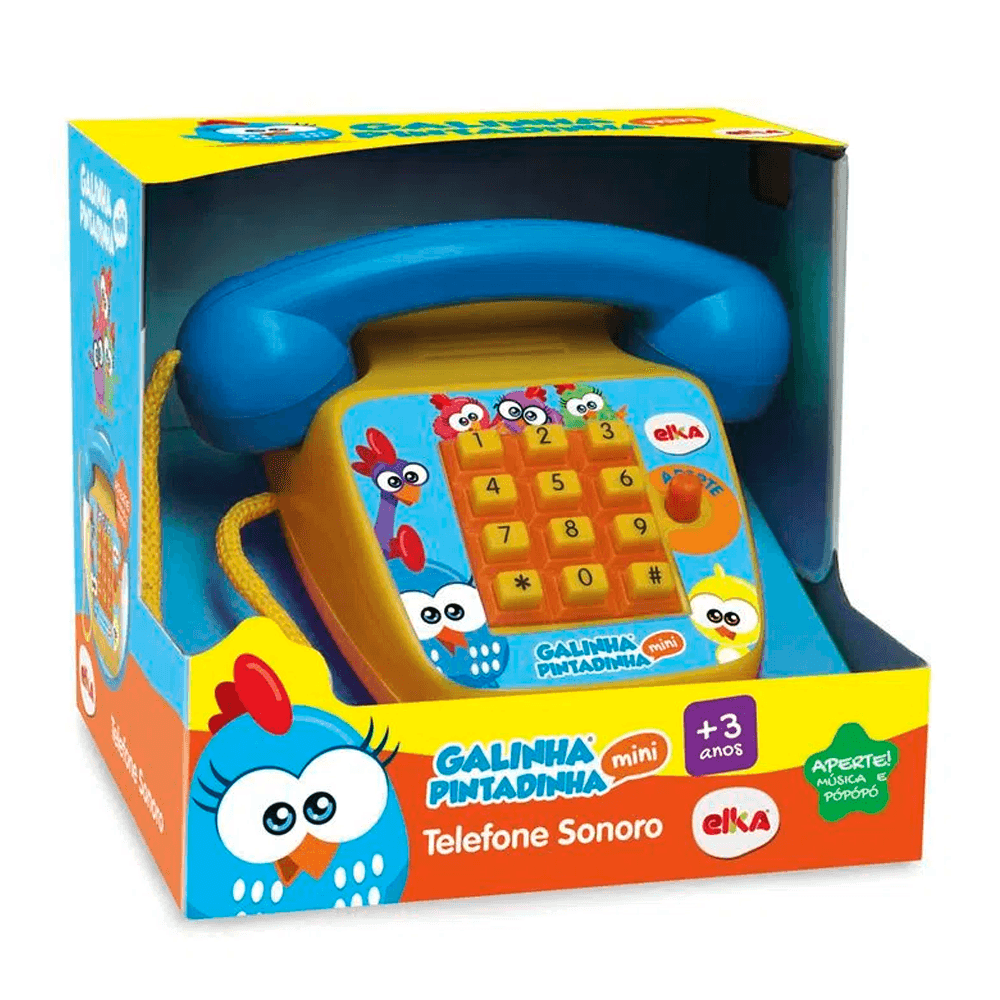 Telefone-Sonoro-Galinha-Pintadinha---Elka Telefone-Sonoro-Galinha-Pintadinha---Elka