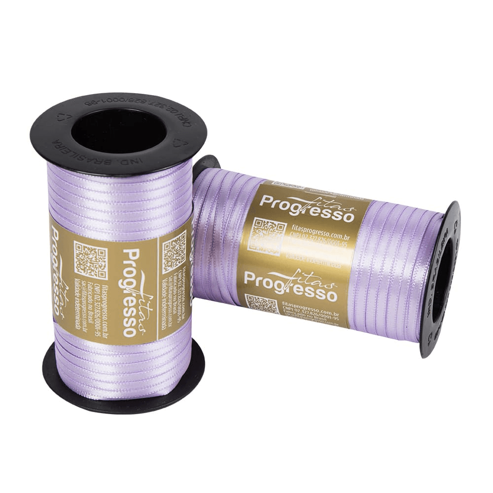 Fita-de-Cetim-Progresso-Dupla-Face-4mm---Nº-000-c100-metros---Lilas Fita-de-Cetim-Progresso-Dupla-Face-4mm---Nº-000-c100-metros---Lilas
