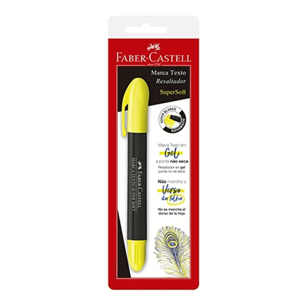 Marca-Texto-SuperSoft-Gel-Amarelo---Faber-Castell